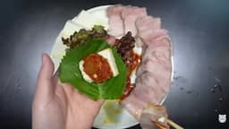 삼겹살 수육 삼합으로 완벽한 마무리