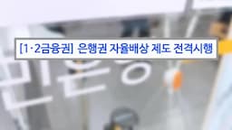 은행의 자율 배상 제도