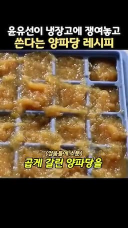 곱게 갈아 얼음틀에 담는 보관 방법