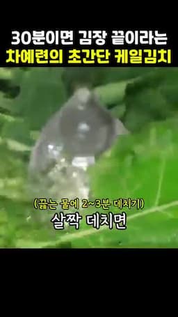 유용한 팁과 주의사항(데치기 시간·찹쌀가루 준비법 등)