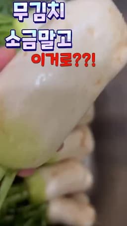 무를 절이지 않는 이유