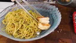 깻잎오일과 새우 버터로 완성