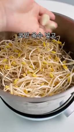 물·콩나물·코인육수로 끓이는 기본 국물