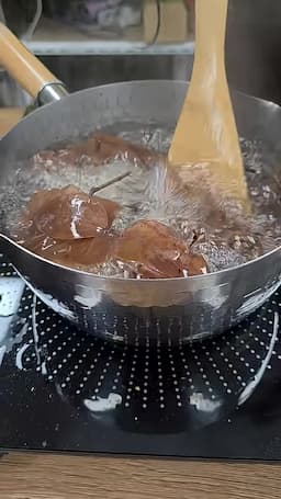 감태나무 잎과 함께 밥짓기