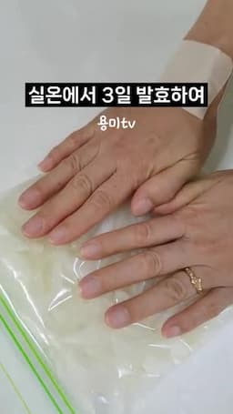 지퍼백 밀봉과 3일 발효