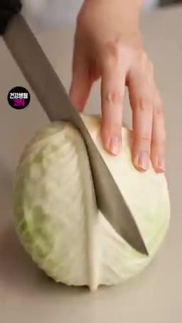 핵심 조리 순서 썰기 → 양념 넣기 → 뚜껑 닫아 흔들기