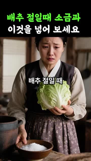 배추 절일 때 소금 외에 추가해야 할 비법 공개