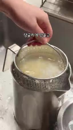 면 삶기 요령 탱글한 익힘 유지하기